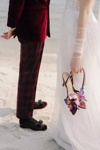 Chú rể Nam Anh — Tuxedo Printemps Velvet Đỏ Bordeaux, ảnh 12