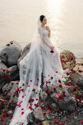 Chú rể Nam Anh — Tuxedo Printemps Velvet Đỏ Bordeaux, ảnh 32