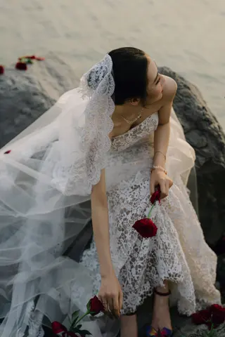 Chú rể Nam Anh — Tuxedo Printemps Velvet Đỏ Bordeaux, ảnh 37