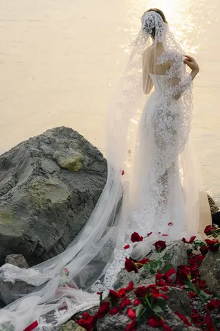 Chú rể Nam Anh — Tuxedo Printemps Velvet Đỏ Bordeaux, ảnh 42