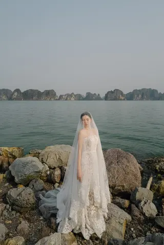 Chú rể Nam Anh — Tuxedo Printemps Velvet Đỏ Bordeaux, ảnh 57