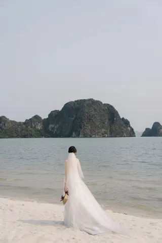 Chú rể Nam Anh — Tuxedo Printemps Velvet Đỏ Bordeaux, ảnh 6