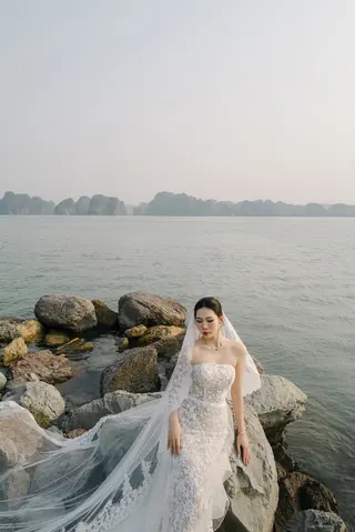 Chú rể Nam Anh — Tuxedo Printemps Velvet Đỏ Bordeaux, ảnh 62