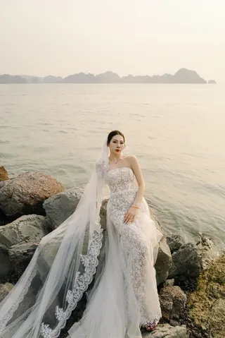 Chú rể Nam Anh — Tuxedo Printemps Velvet Đỏ Bordeaux, ảnh 65