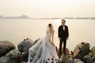 Chú rể Nam Anh — Tuxedo Printemps Velvet Đỏ Bordeaux, ảnh 68