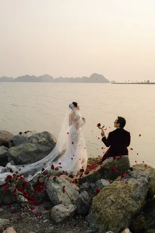 Chú rể Nam Anh — Tuxedo Printemps Velvet Đỏ Bordeaux, ảnh 75