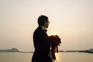 Chú rể Nam Anh — Tuxedo Printemps Velvet Đỏ Bordeaux, ảnh 76