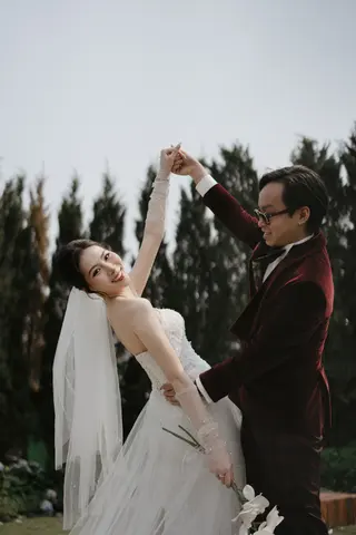Chú rể Nam Anh — Tuxedo Printemps Velvet Đỏ Bordeaux, ảnh 79