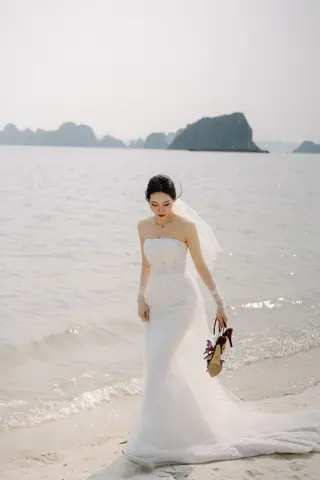 Chú rể Nam Anh — Tuxedo Printemps Velvet Đỏ Bordeaux, ảnh 82