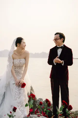 Chú rể Nam Anh — Tuxedo Printemps Velvet Đỏ Bordeaux, ảnh 84