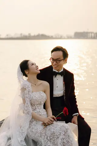 Chú rể Nam Anh — Tuxedo Printemps Velvet Đỏ Bordeaux, ảnh 86