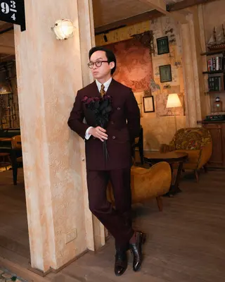 Chú rể Nam Anh — Fratelli Tallia di Delfino Đỏ Bordeaux, ảnh 5