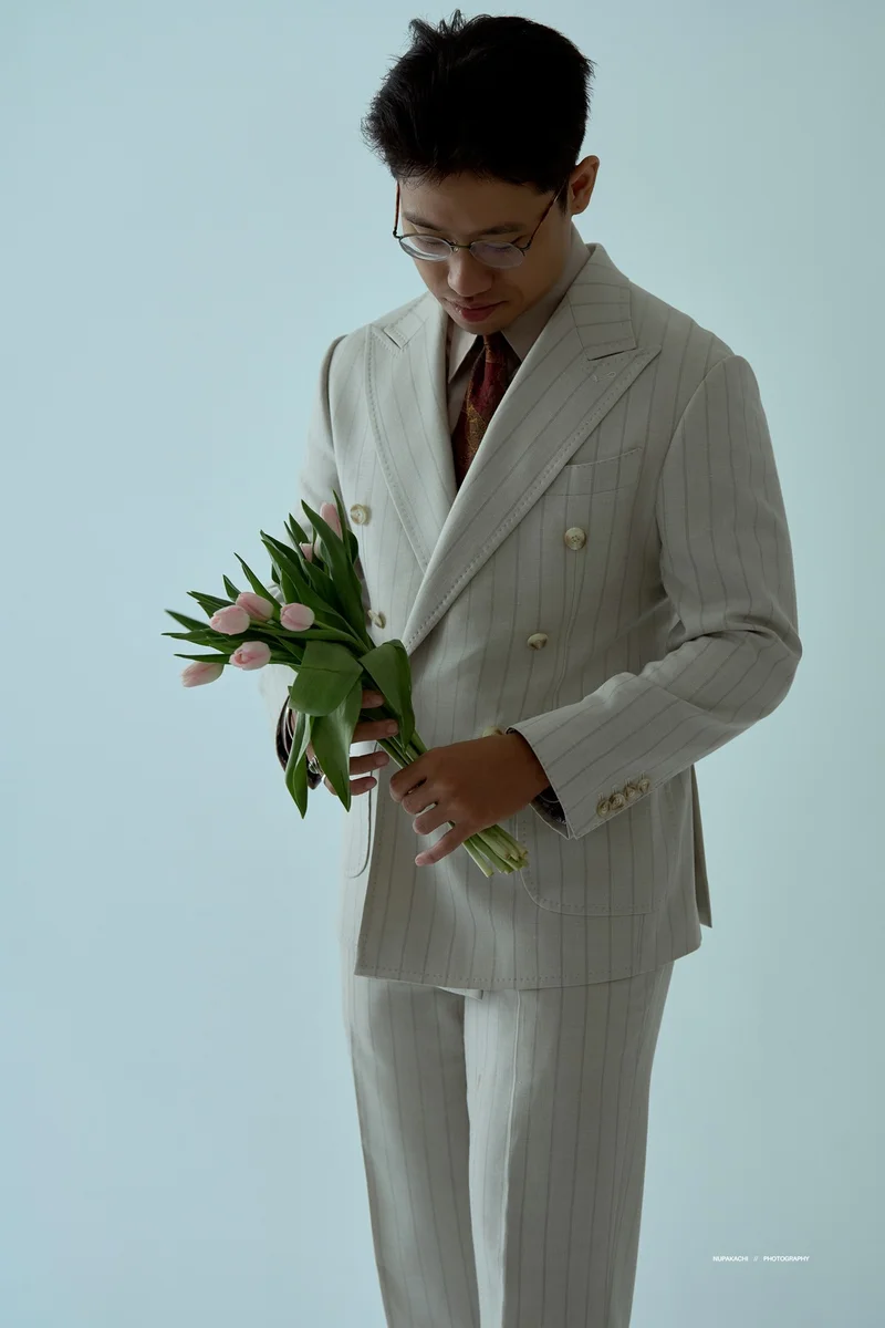 Chú rể Huy Quang — Medici Beige Kẻ Kim, khoảnh khắc 10