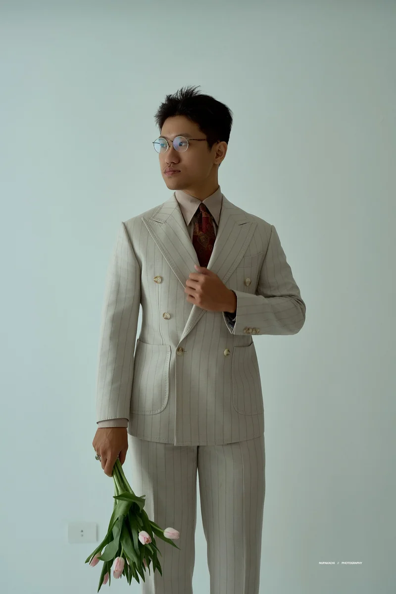 Chú rể Huy Quang — Medici Beige Kẻ Kim, khoảnh khắc 12