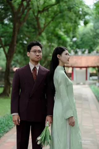 Chú rể Huy Quang — Australian Merino Wool Tím Mận, ảnh 11