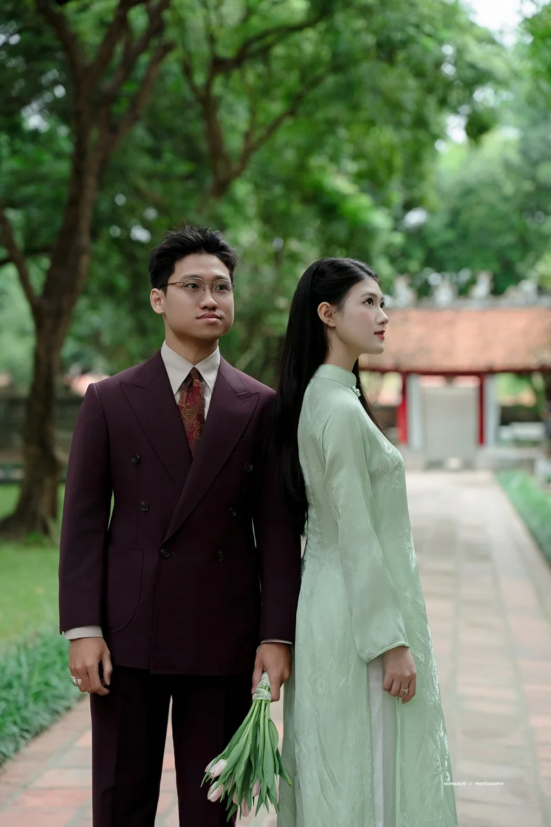 Chú rể Huy Quang — Australian Merino Wool Tím Mận, khoảnh khắc 11