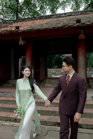 Chú rể Huy Quang — Australian Merino Wool Tím Mận, ảnh 16