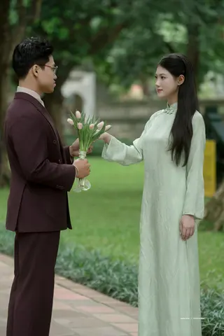 Chú rể Huy Quang — Australian Merino Wool Tím Mận, ảnh 2