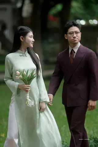 Chú rể Huy Quang — Australian Merino Wool Tím Mận, ảnh 4