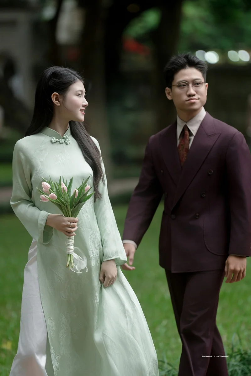 Chú rể Huy Quang — Australian Merino Wool Tím Mận, khoảnh khắc 4
