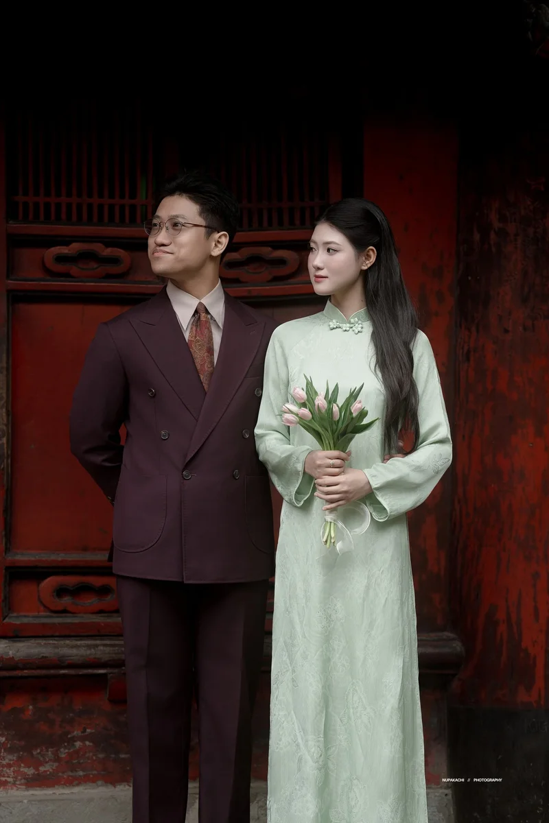 Chú rể Huy Quang — Australian Merino Wool Tím Mận, khoảnh khắc 6